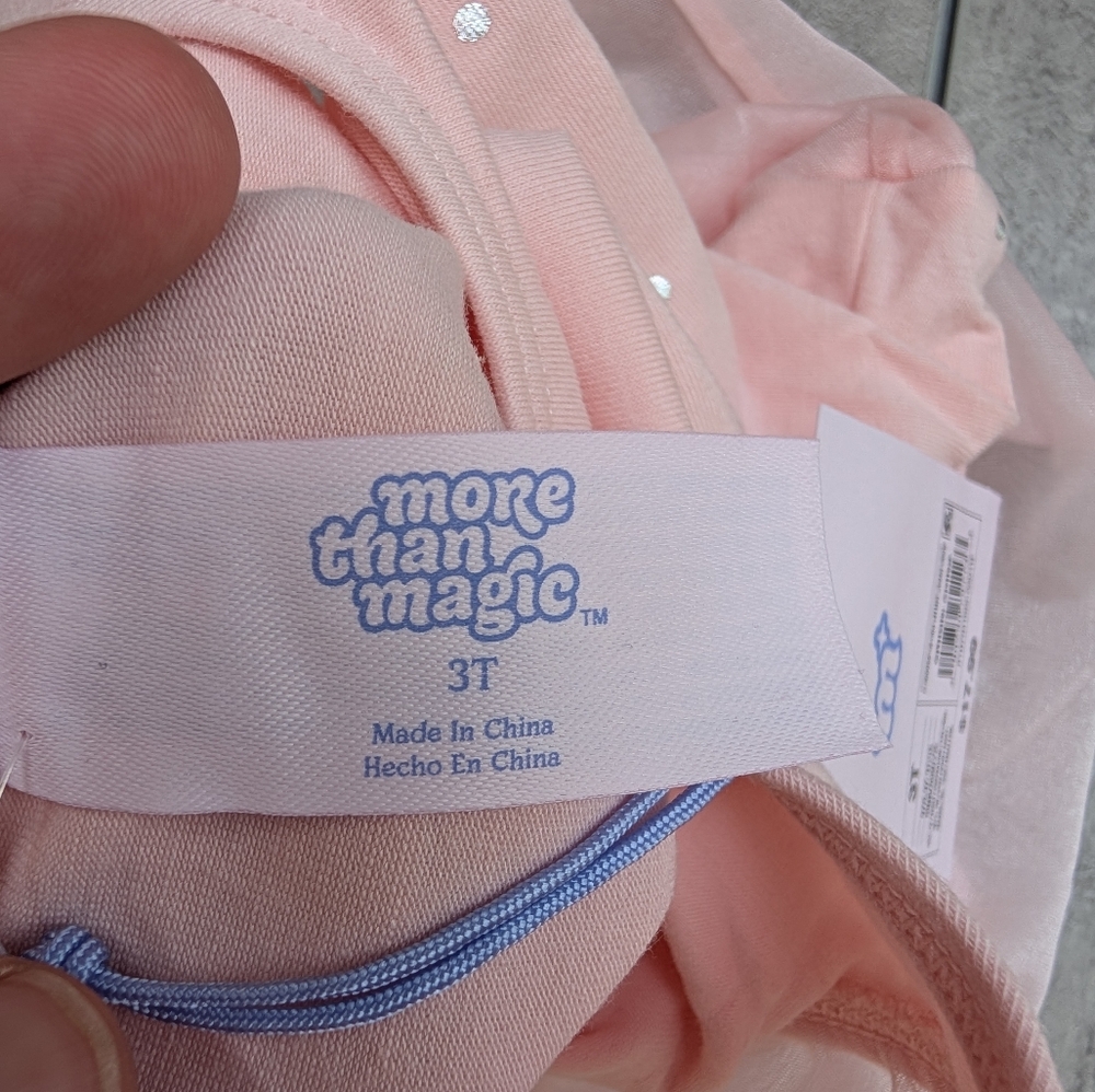 More Than Magic Girls Pink Ballet Dance Leotard Tutu Size 3T NWT - Picture 4 of 5